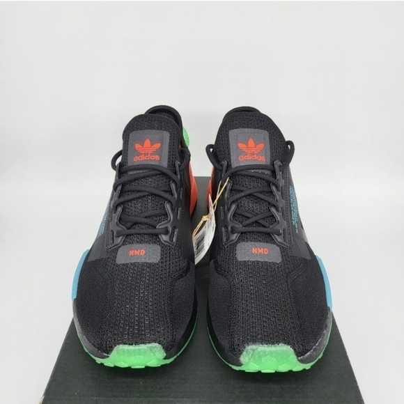 New Adidas NMD_R1 V2 'Glow In The Dark' Men's Running Shoes Size 11.5 - Picture 3 of 8
